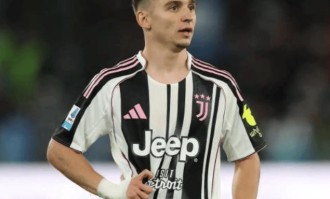 米兰体育报道：尤文前锋小孔塞桑进球荣膺意甲3月最佳