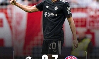 让二追三读秒绝杀！拜仁3-2弗赖堡，比朔夫双响+卡尔99分钟制胜，德甲悬念终结？